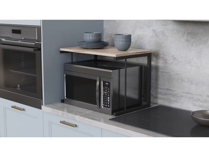 Помощна етажерка за кухня Kitchen 301 (сан марино/черно)